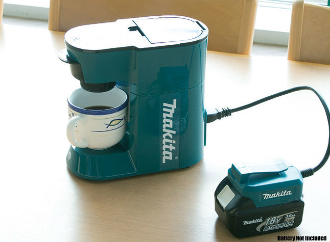 A Cordless Coffee Maker By Makita