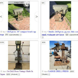 Used Drill Press Listing On Craigslist