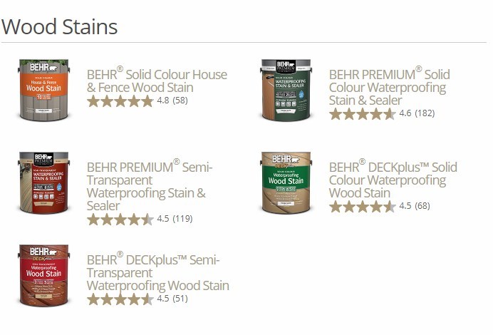 Behr's Wood Stains