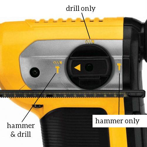 Rotary Hammer Mode Selection Choices