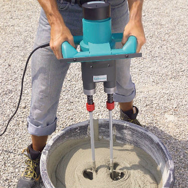 600rpm. Requires 10mm or larger chuck To mix paint cement slurries and textured coatings Max Mixing Paddle 100 x 600mm plaster For use with electric drills 
