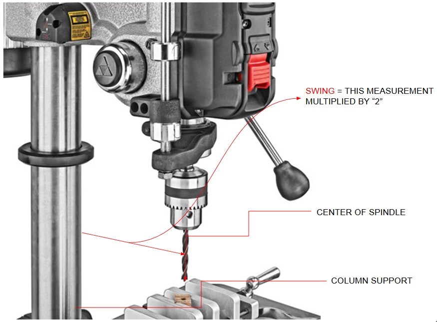 what does spindle travel mean on a drill press? 2