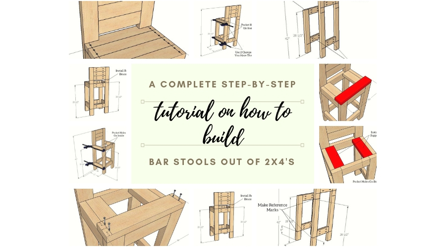 How To Build A 2×4 Bar Stool