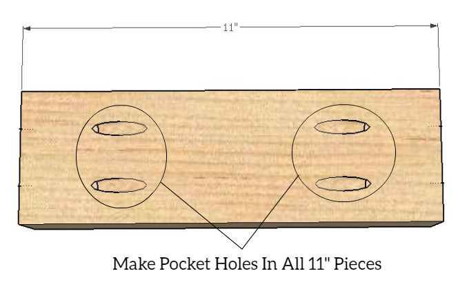 Make Holes In All Eleven Inch Pieces