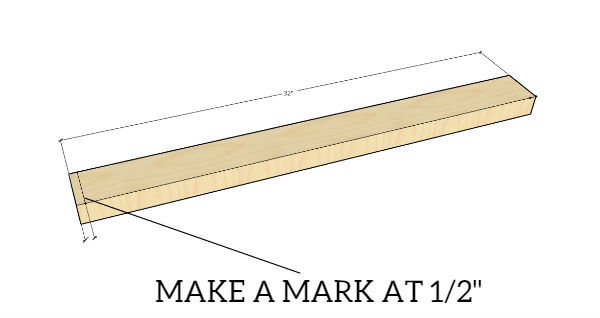 Making The Legs Of The Sawhorse