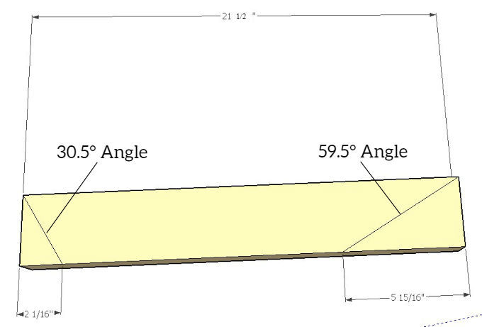 Mark Angles On Lower Bench Support Piece 2