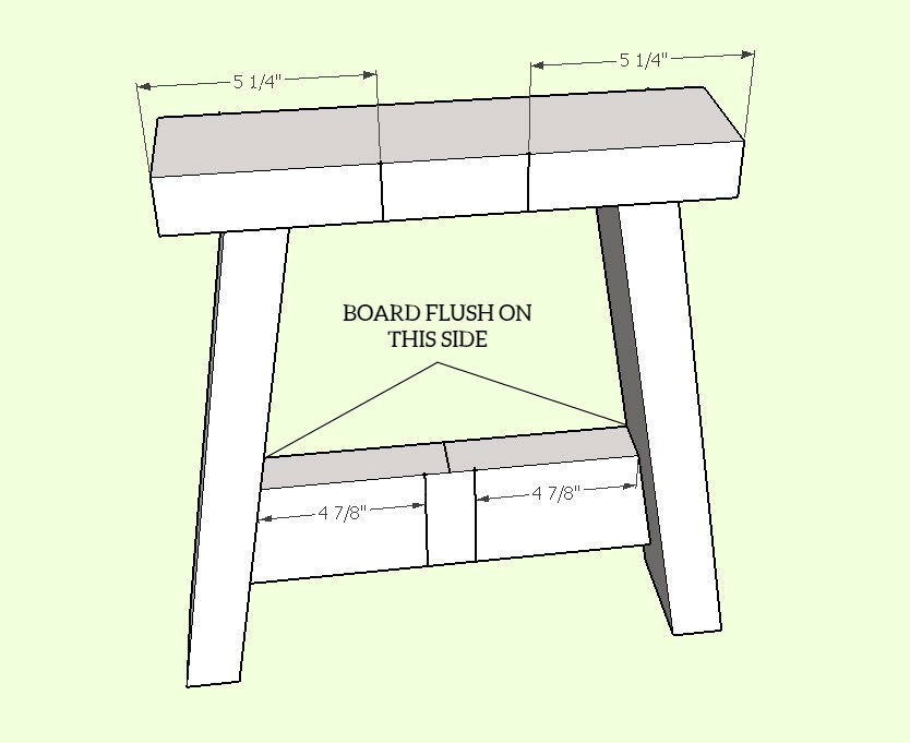 Mark Lower Supports On Sides Of Bench