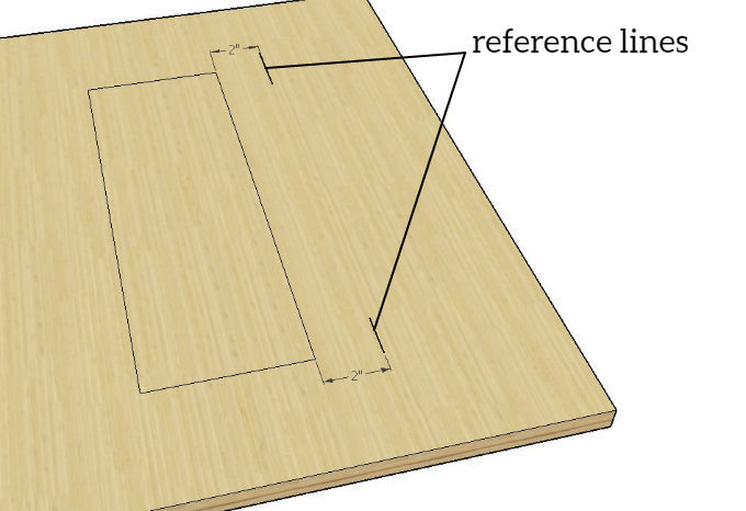 Make Two Reference Marks For Your Jigsaw