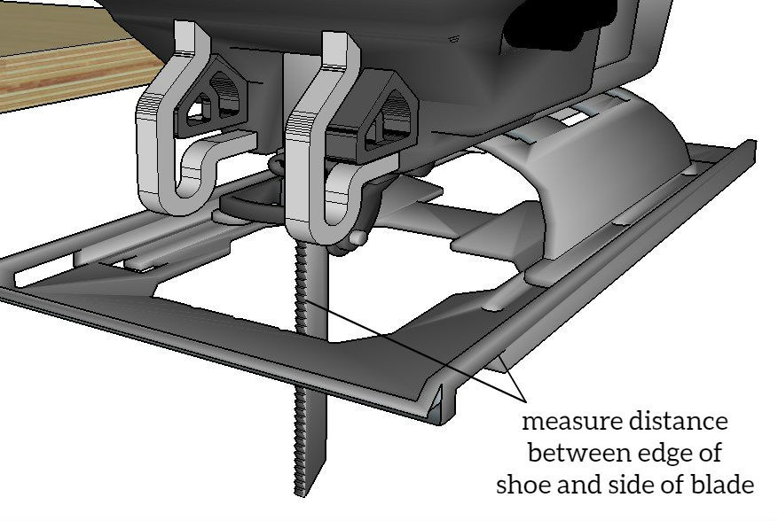 Measure Jigsaw Blade And Shoe Difference